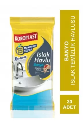 Koroplast Islak Temizlik Havlusu - Banyo ( Okyanus Kokulu ) 30 Adet