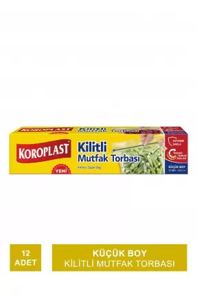 Koroplast Kilitli Mutfak Torbası Küçük Boy ( 12 Adet )v