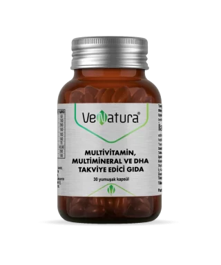 VeNatura Multivitamin, Multimineral ve DHA Takviye Edici Gıda 30 Kapsül
