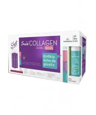 Suda Collagen Double Beauty Plum 30x40ml - Suda Beauty Kırışıklık Karşıtı Nemlendirici Yüz Kremi 50ml