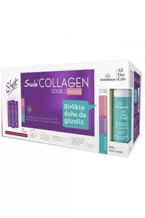 Suda Collagen Double Beauty Plum 30x40ml - Suda Beauty Kırışıklık Karşıtı Nemlendirici Yüz Kremi 50ml