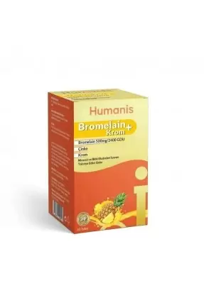 Humanis Bromelain+Krom 60 Tablet