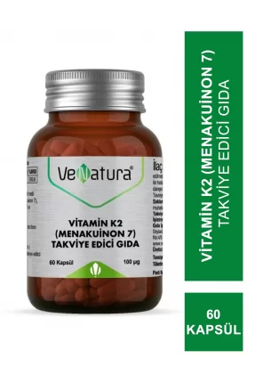 VeNatura Vitamin K2 -Menakuinon 7- Takviye Edici Gıda 60 Kapsül