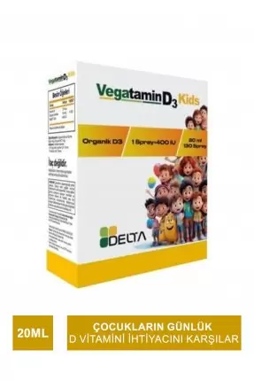 Delta Vegatamin D3 Kids 400IU 20 ml