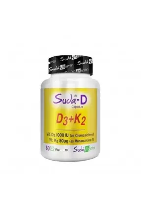 Suda Vitamin Suda-D D3+K2 Takviye Edici Gıda 60 Kapsül