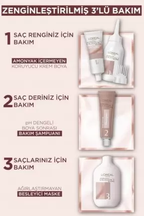 L'Oreal Paris Excellence Creme Nude Renkler Saç Boyası – 3u Nude Koyu Kahve