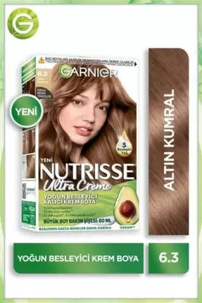 Garnier Nutrisse Ultra Creme 6,3 Altın Kumral Yoğun Besleyici Kalıcı Krem Boya