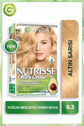 Garnier Nutrisse Ultra Creme 9.3 Altın Sarısı Yoğun Besleyici Kalıcı Krem Boya