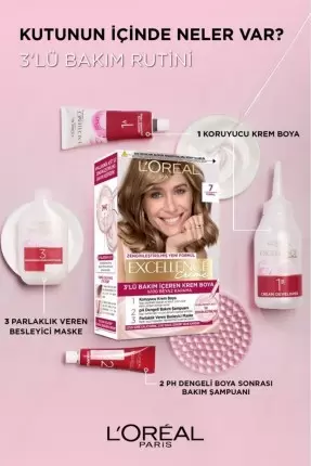 Loreal Paris Excellence Creme Saç Boyası 7 Kumral