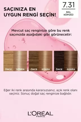 Loreal Paris Excellence Creme Saç Boyası - 7.31 Bal Köpüğü