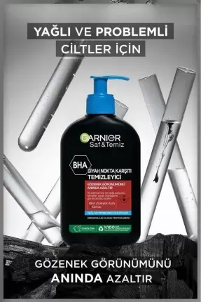 Garnier Saf & Temiz Siyah Nokta Karşıtı Temizleyici 250 ml