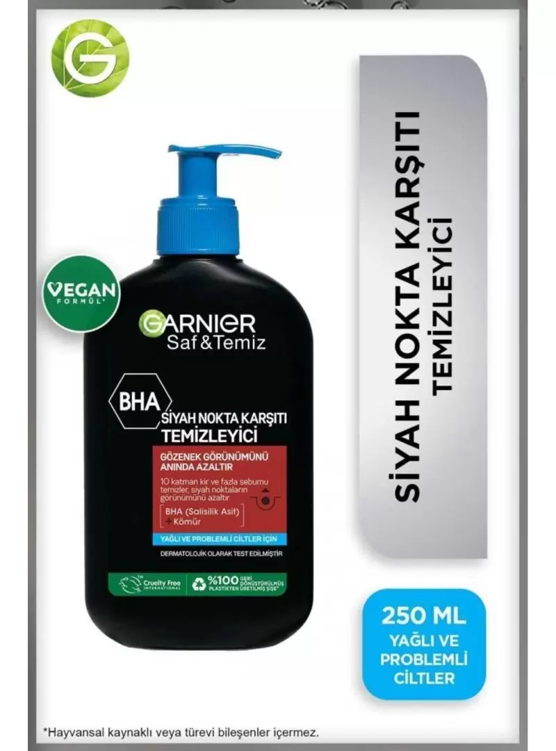 Garnier Saf & Temiz Siyah Nokta Karşıtı Temizleyici 250 ml