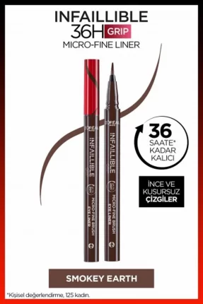 Loreal Paris Infaillible 36H Grip Micro Fine Eyeliner 02 SMOKEY EARTH -Kahverengi-