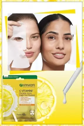 Garnier C Vitamini Parlaklık Verici Kağıt Yüz Maskesi 28 gr