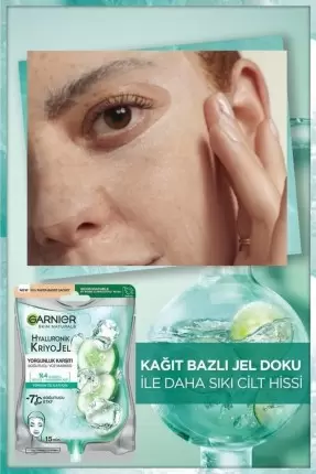 Garnier Hyaluronik Kriyojel Yorgunluk Karşıtı Soğutucu Yüz Maskesi 27 gr