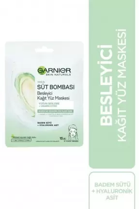 Garnier Süt Bombası Badem Sütü Kağıt Maske 28 gr