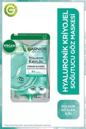 Garnier Hyaluronik Kriyojel Yorgunluk Karşıtı Soğutucu Göz Maskesi 5 gr