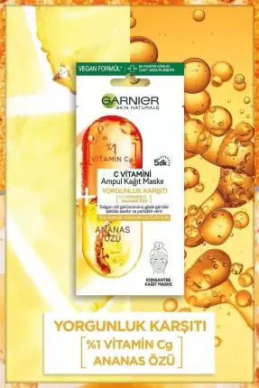 Garnier C Vitamini Ampul Kağıt Maske 15 gr