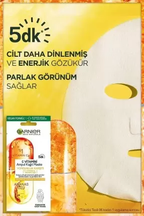 Garnier C Vitamini Ampul Kağıt Maske 15 gr