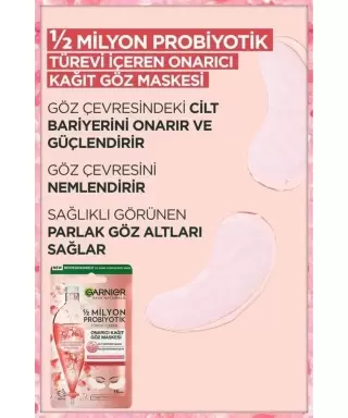 Garnier 1/2 Milyon Probiyotik Türevi Içeren Onarıcı Kağıt Göz Maskesi 6 gr