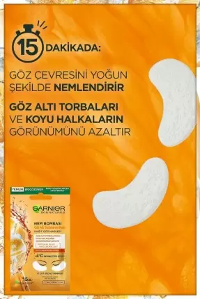 Garnier Nem Bombası Göz Altı Torbalarına Karşı Kağıt Göz Maskesi 6 gr