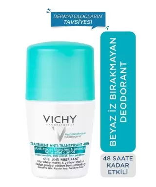 Vichy Deo 48 Saat Etkili Terleme Karşıtı İz Bırakmayan Deodorant Roll-On 50ml