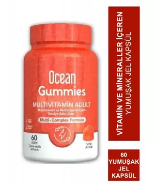 Ocean Gummies Multivitamin Adult 60 Yumuşak Jel Kapsül