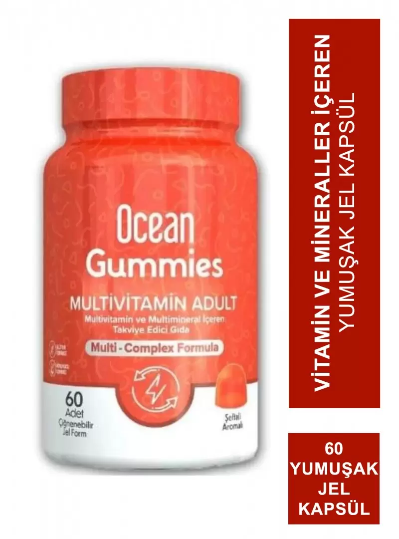 Ocean Gummies Multivitamin Adult 60 Yumuşak Jel Kapsül