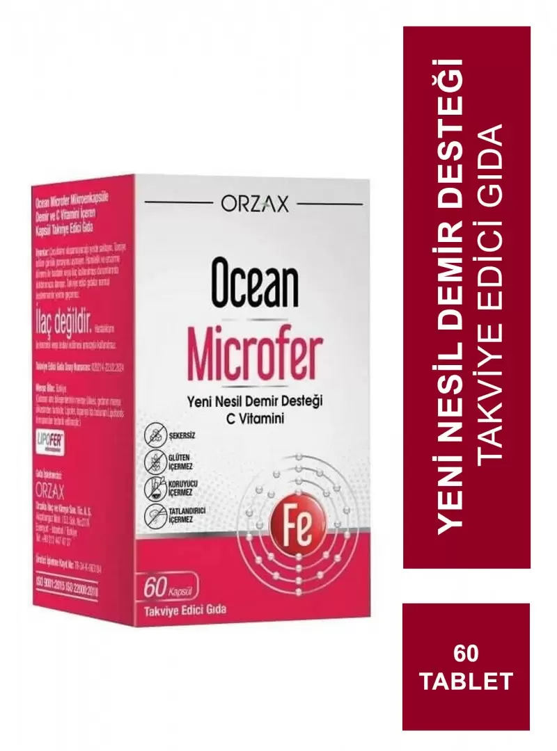 Ocean Microfer 60 Tablet Takviye Edici Gıda