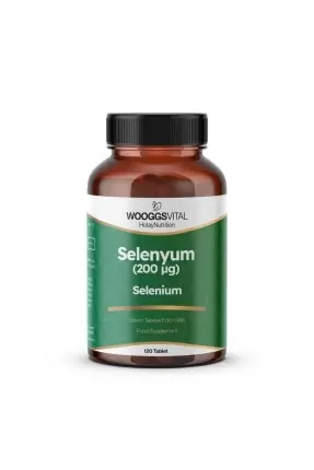 Wooggs Vital Selenyum (200 mcg) Takviye Edici Gıda 120 Tablet