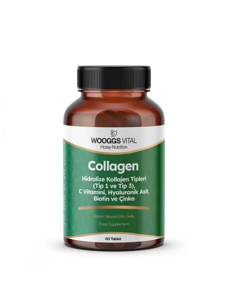 Wooggs Vital Collagen Takviye Edici Gıda 60 Tablet