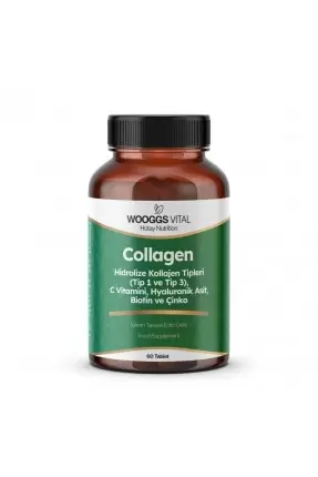 Wooggs Vital Collagen Takviye Edici Gıda 60 Tablet