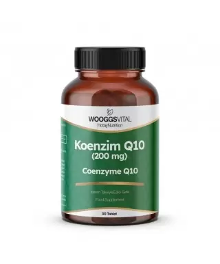 Wooggs Vital Koenzim Q10 ( 200 mg) Takviye Edici Gıda 30 Tablet
