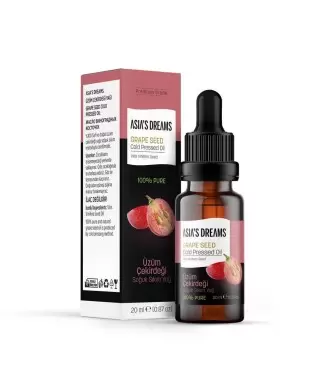 Asia's Dreams Üzüm Çekirdeği Soğuk Sıkım Yağ 20ml