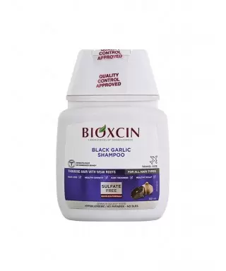 Bioxcin Siyah Sarımsak Şampuanı 100 ml - Güçsüz Saçlar - Seyahat Boy