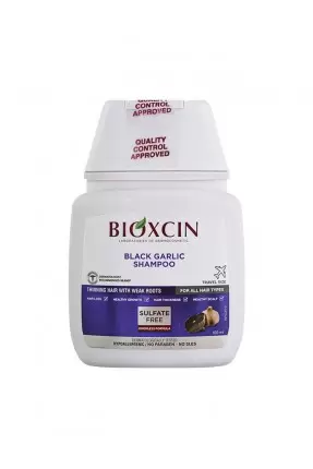 Bioxcin Siyah Sarımsak Şampuanı 100 ml - Güçsüz Saçlar - Seyahat Boy