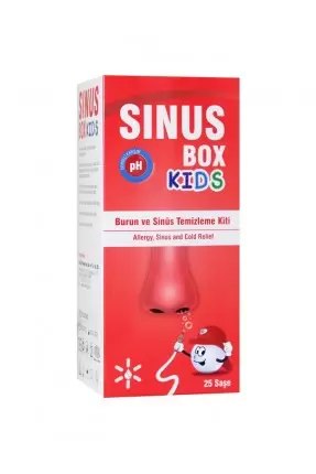 Sinus Box Kids Burun ve Sinüs Temizleme Kiti 25 Saşe