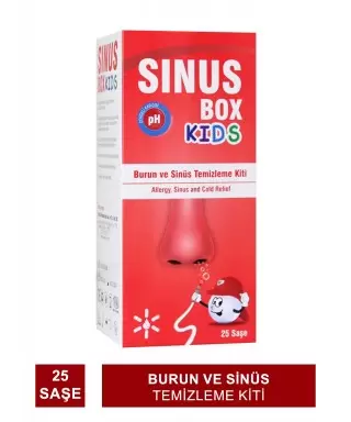 Sinus Box Kids Burun ve Sinüs Temizleme Kiti 25 Saşe