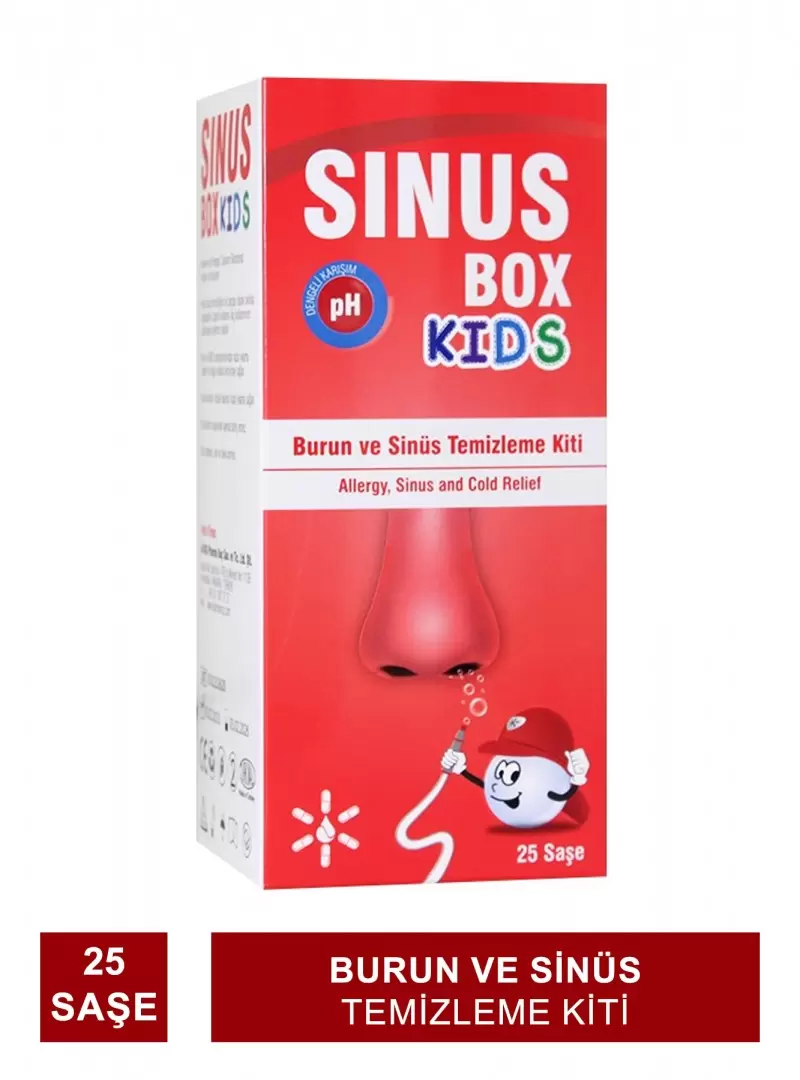 Sinus Box Kids Burun ve Sinüs Temizleme Kiti 25 Saşe