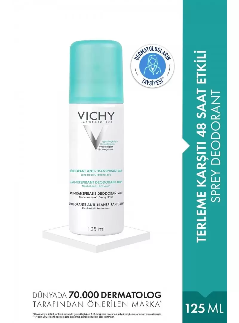 Vichy Deo Anti-Transpirant-Terleme Karşıtı Deodorant 125ml