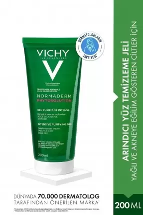 Vichy Normaderm Phytosolution Temizleyici Jel Yağlı/Akneye Eğilim Gösteren Ciltler Salisilik Asit