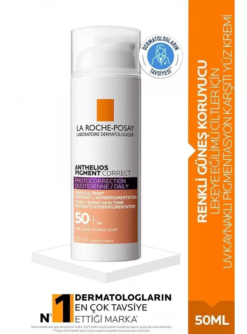 La Roche Posay Anthelios Pigment Correct Spf 50+ Medium Güneş Sonrası Renkli Form 50 ml