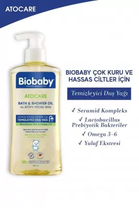 Biobaby Atocare Temizleyici Duş Yağı 500 ml