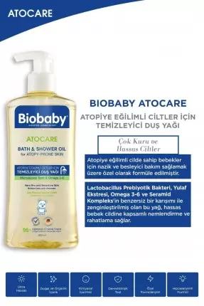 Biobaby Atocare Temizleyici Duş Yağı 500 ml