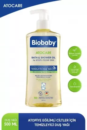 Biobaby Atocare Temizleyici Duş Yağı 500 ml