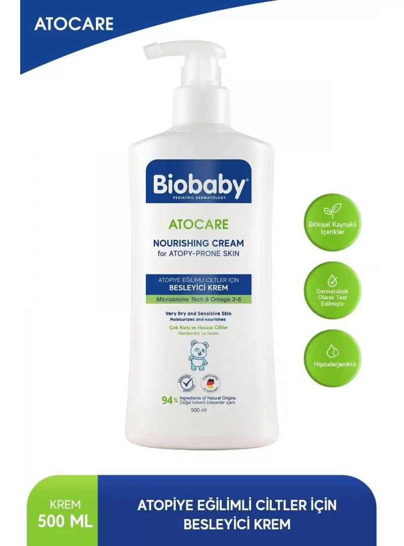 Biobaby Atocare Besleyici Krem 500 ml