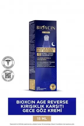 Bioxcin Age Reverse Kırışıklık Karşıtı Gece Göz Kremi 15 ml