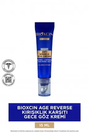 Bioxcin Age Reverse Kırışıklık Karşıtı Gece Göz Kremi 15 ml