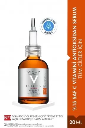Vichy Liftactiv Supreme Vitamin C Serum - Saf C Vitamini Aydınlatıcı Aantioksidan Serum 20 ml