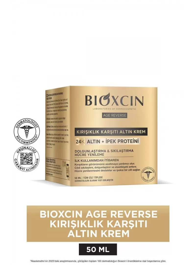 Bioxcin Age Reverse Kırışıklık Karşıtı Altın Krem 50 ml